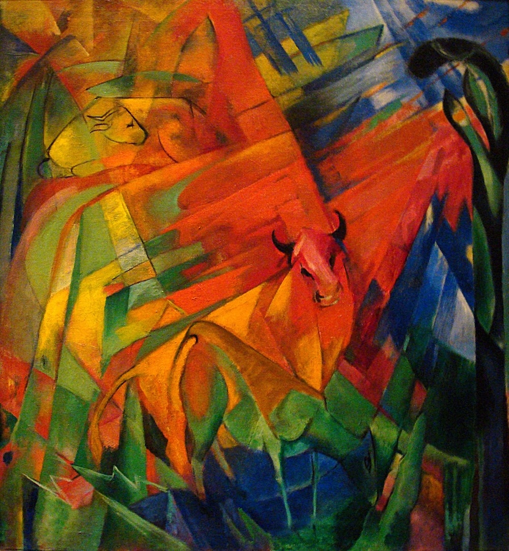 Animals in Landscape by Franz Marc