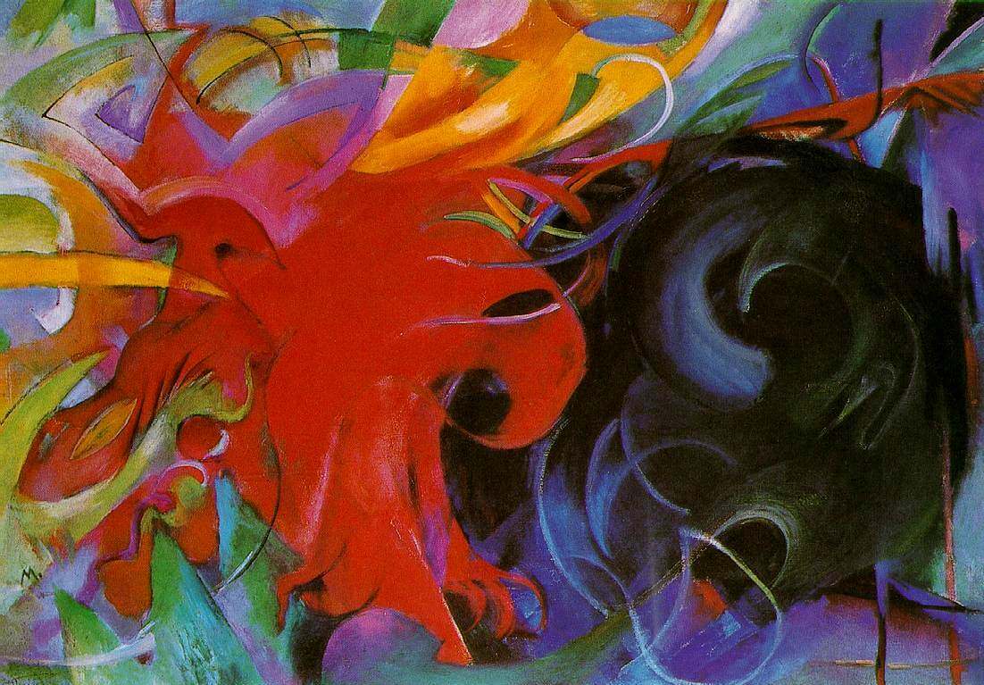 Fighting Forms, by Franz Marc