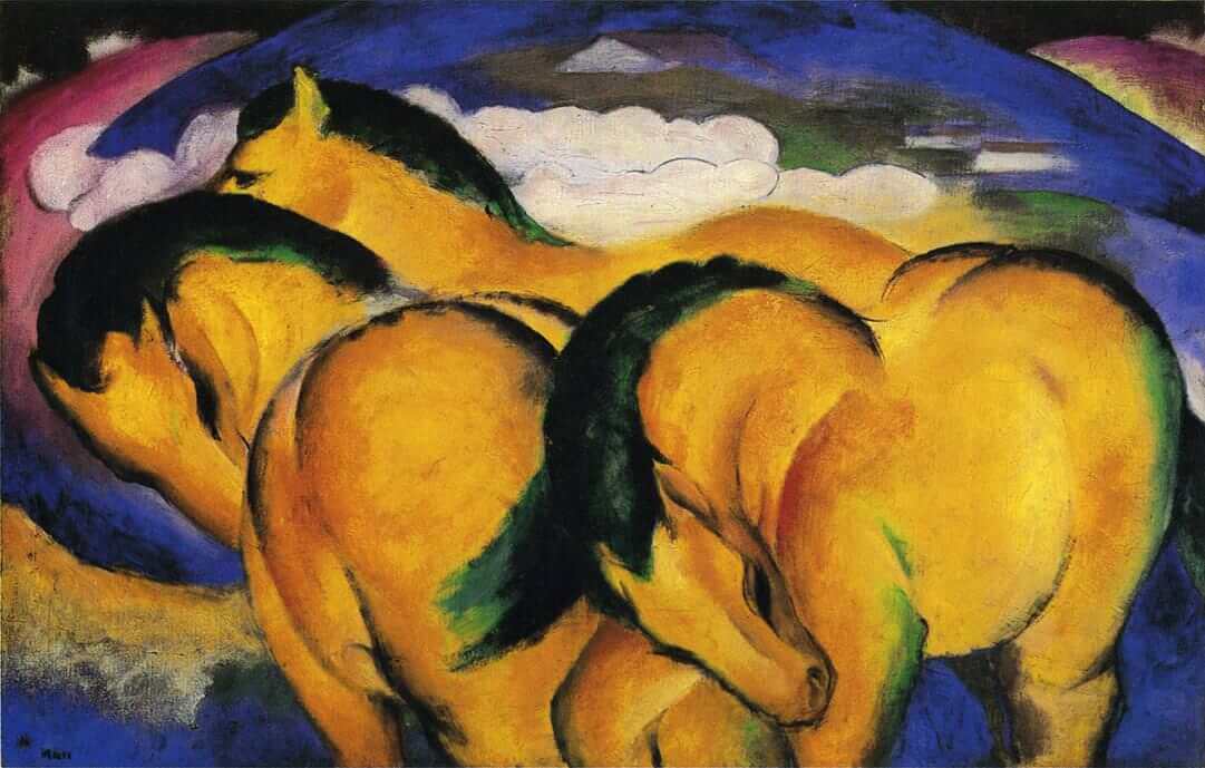 Little Yellow Horses by Franz Marc