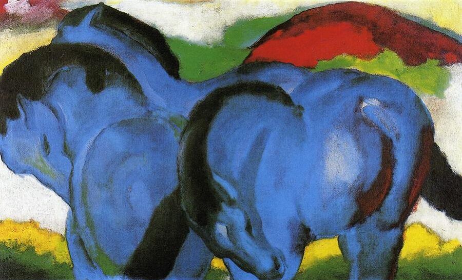 The Little Blue Horses, 1911 by Franz Marc