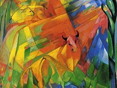 Animals in Landscape by Franz Marc
