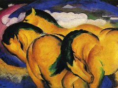 Little Yellow Horses by Franz Marc