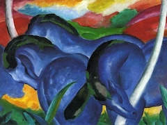 The Large Blue Horses by Franz Marc