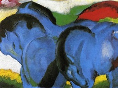 The Little Blue Horses by Franz Marc