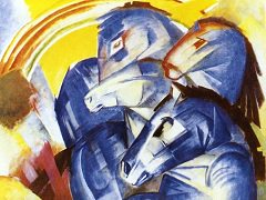 The Tower of Blue Horses by Franz Marc