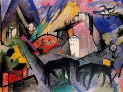 The Unfortunate Land of Tyrol by Franz Marc