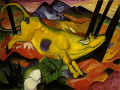 Yellow-Cow by Franz Marc